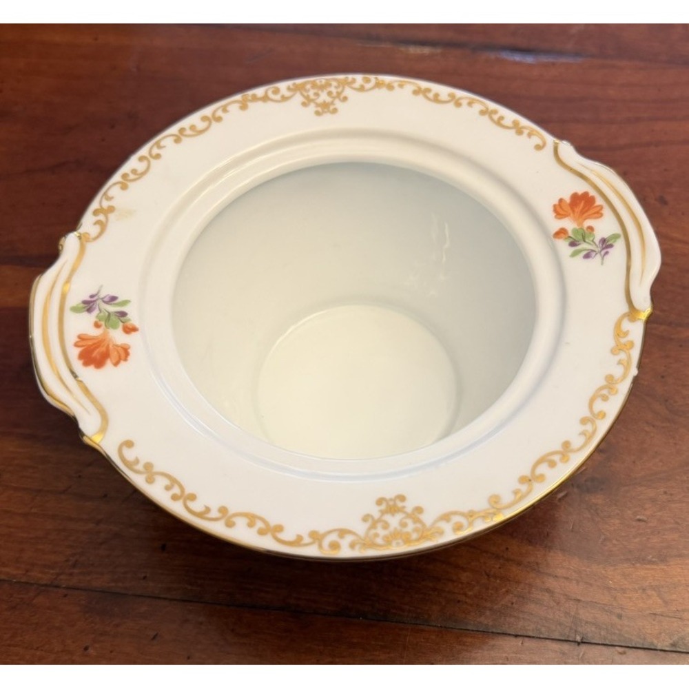 Vintage Noritake Dresdoll Open Sugar Bowl Hand Painted Japan 4716 Missing Lid